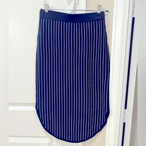 DKNY blue stripped skirt